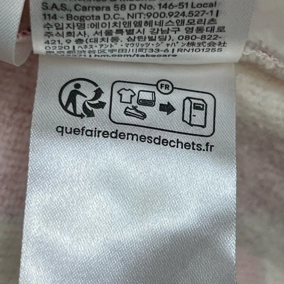 H&M Cream Sweater with Red Heart Lollipop Design - US 6X/7 - Picture 10 of 10